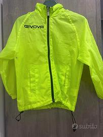 Givova K-Way Antipioggia Giallo Fluo Bambino 8/9 a