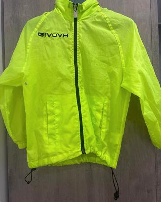 Givova K-Way Antipioggia Giallo Fluo Bambino 8/9 a