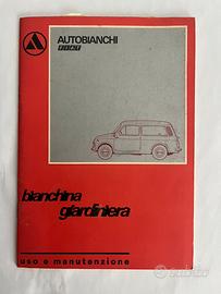 LIBRETTO USO AUTOBIANCHI BIANCHINA 1968 Originale