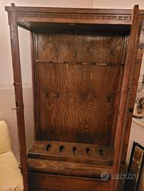 vetrina fuciliera in legno