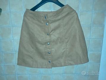 Minigonna marrone tg EUR 38 ITA 42