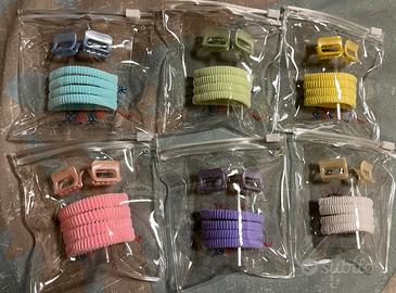 Elastici x capelli + mollettoni 6 pezzi