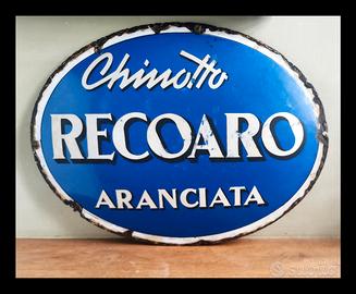 targa pubblicitaria smaltata Recoaro