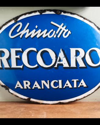 targa pubblicitaria smaltata Recoaro