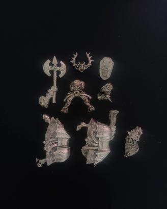 Warhammer caos eroe a cavallo