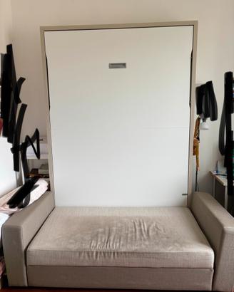 Letto matrimoniale a scomparsa