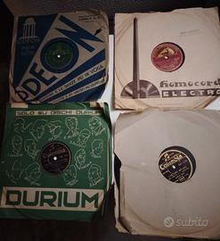 10 dischi antichi 78 giri gommalacca
