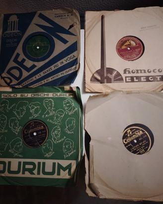 10 dischi antichi 78 giri gommalacca