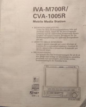 MANUALE UTENTE ALPINE  IVA-M700R E CVA-1005R