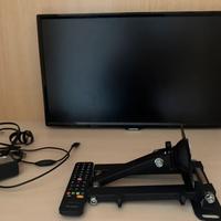 Tv led Samsung 24 pollici funzionante con  staffa
