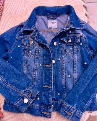Giacca  in jeans per bimba 6-7 anni