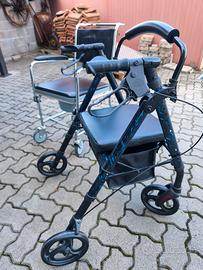 deambulatore e comoda  e pedalina 