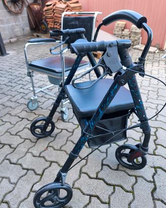 deambulatore e comoda  e pedalina 