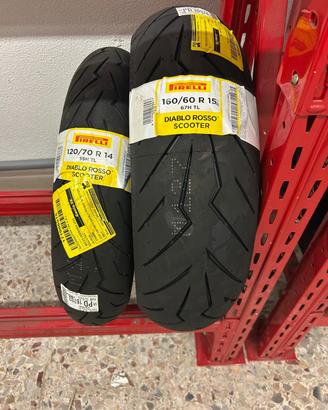 PIRELLI DIABLO ROSSO SCOOTER 120/70-14 160/60-15 D