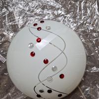 Plafoniera led con vetro nuova