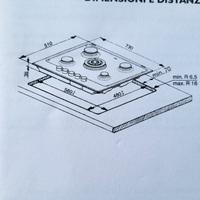 Piano cottura gas 6 fuochi  whirlpool AKT797 
