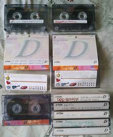 Lotto cassette TDK D 60 (x2) 90 (x6)

EU 97 usate
