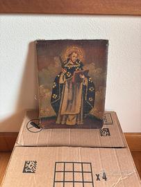 Olio su tela religioso XVIII secolo
