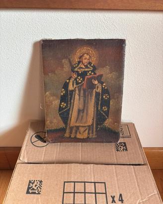 Olio su tela religioso XVIII secolo