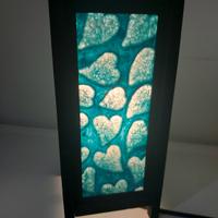 Lampada particolare motivo rilievo cuori