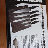 Stoneline Ceppo magnetico con 5 coltelli acciaio