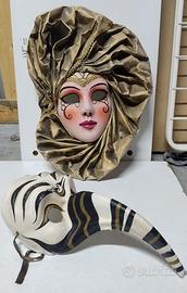 Maschere veneziane in cartapesta