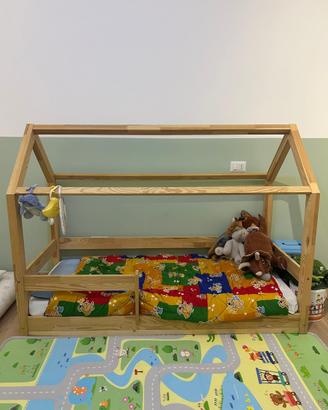 Letto Montesoriano legno