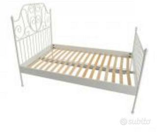  letto  Ikeastruttura&rete doghe+materasso rigido 