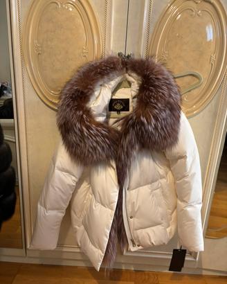 bomber con pelliccia di volpe