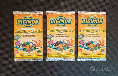 3 bustine sigillate digimon