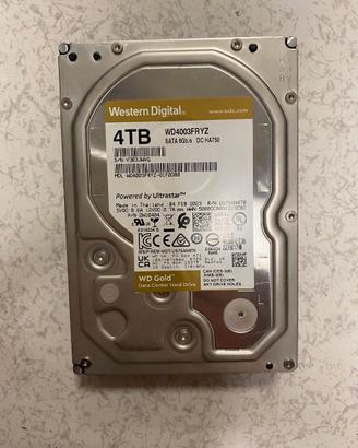 HARD DISK 4 TB WESTERN DIGITAL WD4003FRYZ USATO