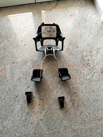 seggiolino per bicicletta con due attacchi 