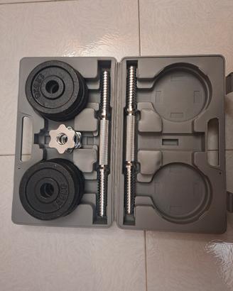Set manubri caricabili 15kg