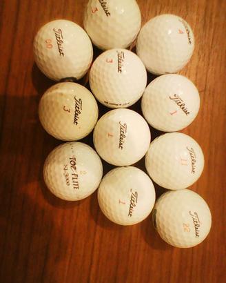 11 palline da golf nuove e seminuove
