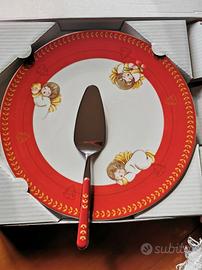 Piatto piano torta con paletta