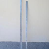 Due barre in acciaio appendi pensili