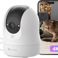 Telecamera Wi-Fi Interno, 8MP Videocamera Sorvegli