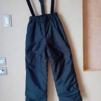 Pantaloni scii neri unisex 8-12 anni
