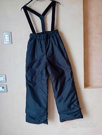 Pantaloni scii neri unisex 8-12 anni