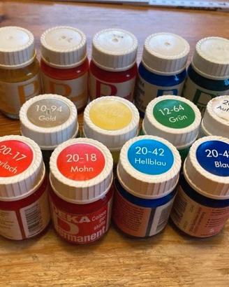 Colori per tessuto (13+1 flaconcini)