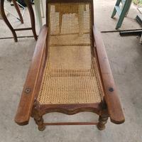 Poltrona Chaise Longue d’epoca - Paglia di Vienna