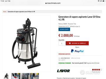 Generatore di vapore e aspiratore solidi/liquidi