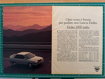 Pubblicità originale Lancia Dedra 2000 Turbo 1991