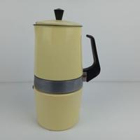 ☕ Caffettiera vintage smaltata avorio Moneta