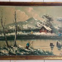 Oliosutela Paesaggio rurale invernale 74x54