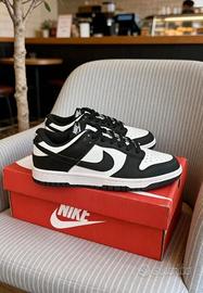 Nike Dunk Low Nere e Bianche 38.5 Nuove Originali