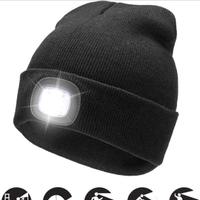  Capellino con luce frontale torcia LED