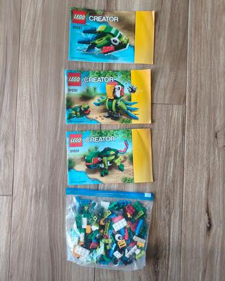 Lego creator 3 in 1 animali della foresta pluviale