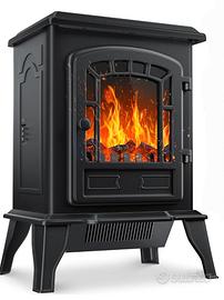 Camino elettrico con termoventilatore e tlc