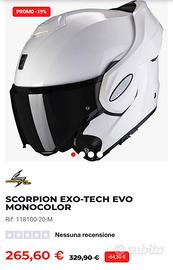 Casco modulare bianco XS